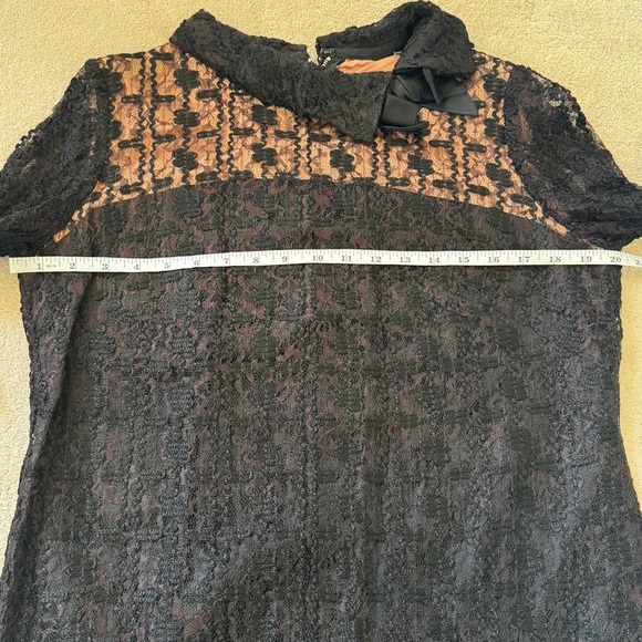 Vintage Black Lace Handmade Shift Dress - Picture 9 of 11